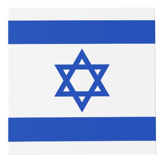 Israel Flagblau weiß Würfel (Rechts)