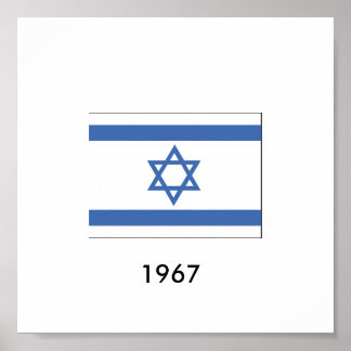 Israel-Flagge 1967 Poster