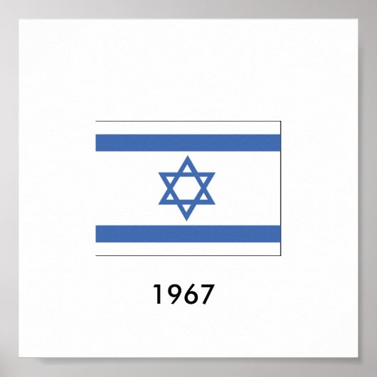 Israel-Flagge 1967 Poster (Vorne)