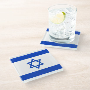 Israel-flagge.ai Glasuntersetzer