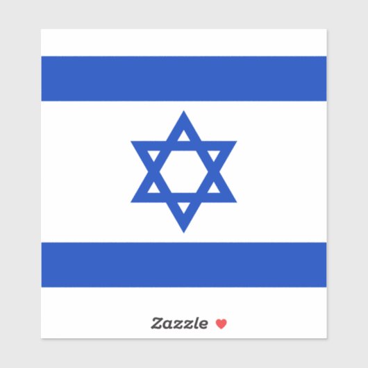 Israel-Flagge Aufkleber (Blatt)