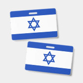 Israel-Flagge Ausweis (Vorder- & Rückseite)