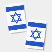 Israel-Flagge Ausweis (Vorder- & Rückseite)