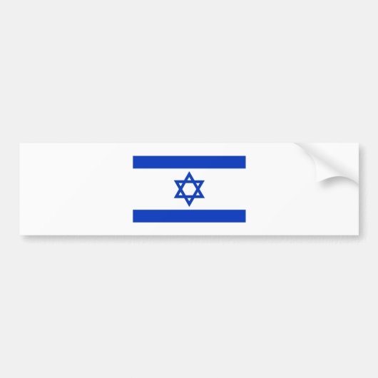 Israel-Flagge Autoaufkleber (Vorne)