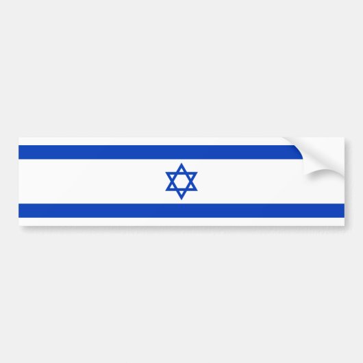 Israel-Flagge Autoaufkleber (Vorne)