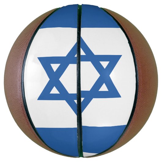 Israel-Flagge Basketball (Vertikal)