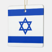 Israel Flagge blau-weiß moderne patriotische Keramikornament (Links)