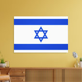 Israel Flagge blau-weiß moderne patriotische Leinwanddruck (Insitu (Wohnzimmer))