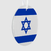 Israel Flagge blau-weiß moderne patriotische Ornament (Vorderseite)