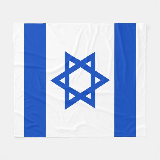 Israel-Flagge blauer Star von David Fleecedecke (Vorderseite (Horizontal))