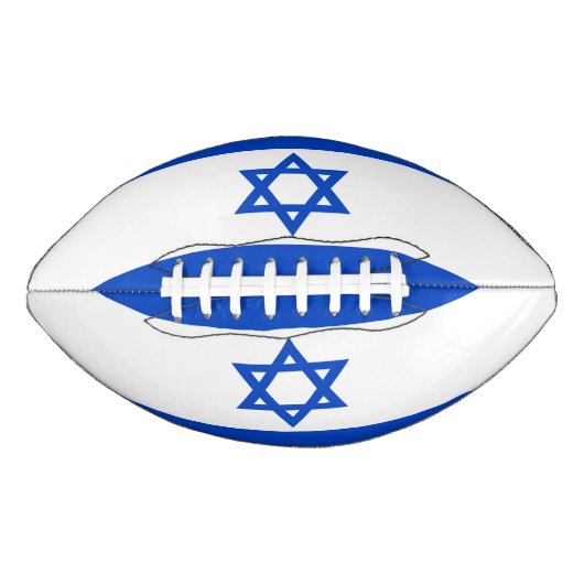 Israel-Flagge blauer Star von David Football (Vorderseite)