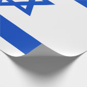 Israel-Flagge blauer Star von David Geschenkpapier (Ecke)