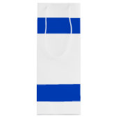 Israel-Flagge blauer Star von David Geschenktüte Für Weinflaschen (Rückseite)