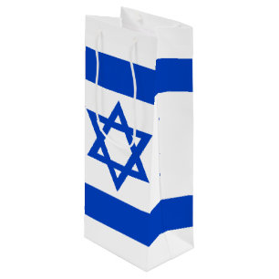 Israel-Flagge blauer Star von David Geschenktüte Für Weinflaschen