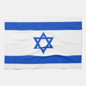 Israel-Flagge blauer Star von David Geschirrtuch (Horizontal)