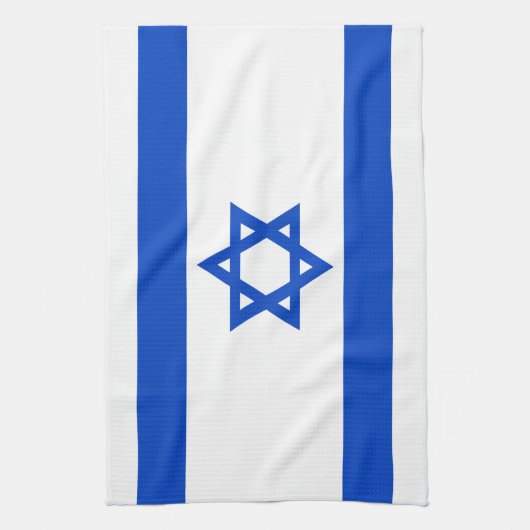 Israel-Flagge blauer Star von David Geschirrtuch (Vertikal)