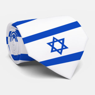 Israel-Flagge blauer Star von David Krawatte
