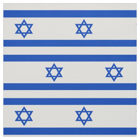 Israel-Flagge blauer Star von David Stoff (Muster)