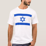 Israel-Flagge blauer Star von David T-Shirt<br><div class="desc">Israel israelische Flagge Die blauen Streifen sollen die Streifen auf einem Tallit symbolisieren,  dem traditionellen jüdischen Gebetshawl. Die Darstellung eines David-Sterns auf der Flagge des israelischen Staat ist ein weithin anerkanntes Symbol für das jüdische Volk und das Judentum. #israel #bluestar #starofdavid #judaism #jewish</div>