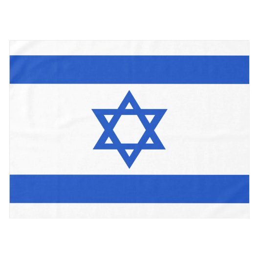 Israel-Flagge blauer Star von David Tischdecke (Vorderseite (Horizontal))