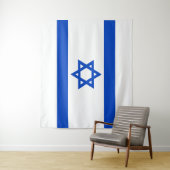 Israel-Flagge blauer Star von David Wandteppich (Beispiel)