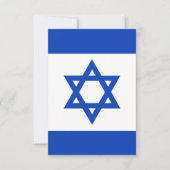 Israel-Flagge Dankeskarte (Vorderseite)