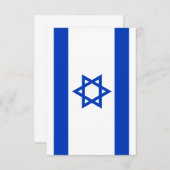 Israel-Flagge Dankeskarte (Vorne/Hinten)