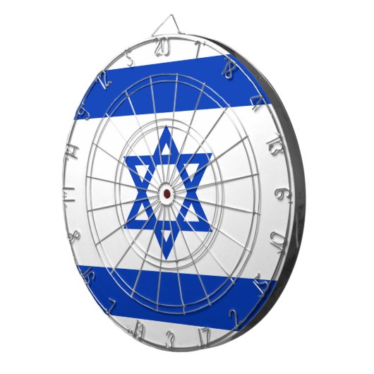 Israel-Flagge Dartscheibe (Vorderseite rechts)