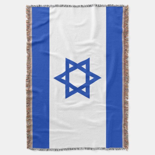 Israel-Flagge Decke (Vorderseite Vertikal)