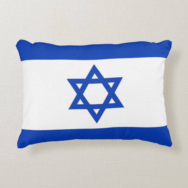 Israel-Flagge Dekokissen (Vorderseite)