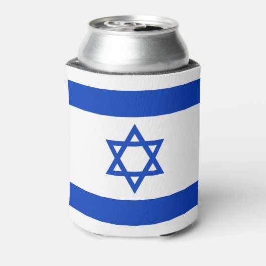Israel-Flagge Dosenkühler (Kanne Rückseite)