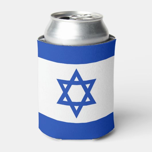 Israel-Flagge Dosenkühler (Kanne Vorderseite)