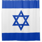 Israel-Flagge Duschvorhang (Vorderseite)