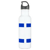 Israel-Flagge Edelstahlflasche (Rückseite)