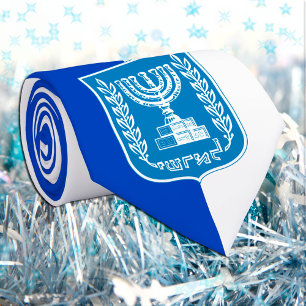 Israel Flagge, Emblem & Israel Business / Mode Krawatte