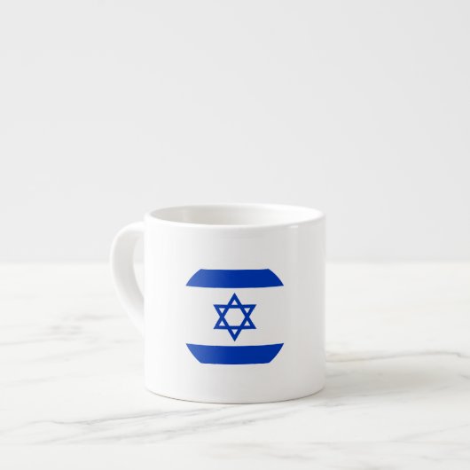Israel-Flagge Espressotasse (Vorderseite Links)