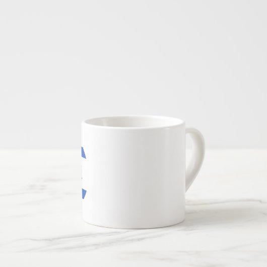 Israel-Flagge Espressotasse (Vorderseite Rechts)
