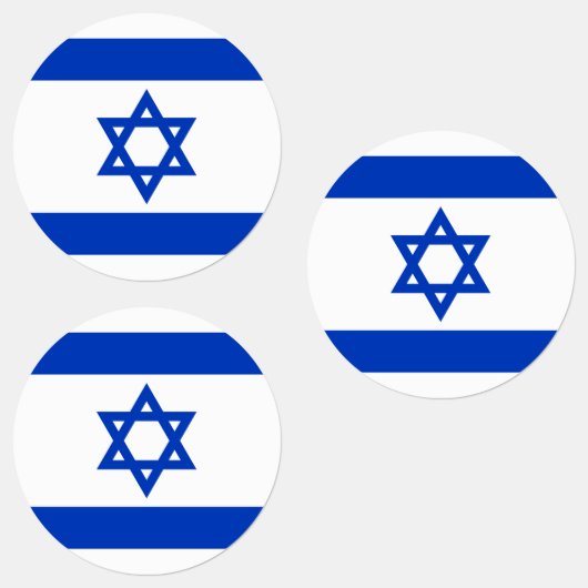 Israel-Flagge Etiketten (Gruppe)