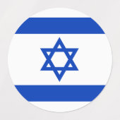 Israel-Flagge Etiketten (Design 1)