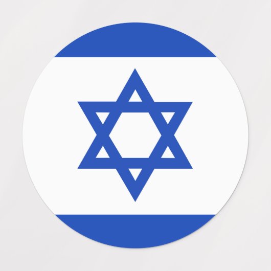 Israel-Flagge Etiketten (Design 2)