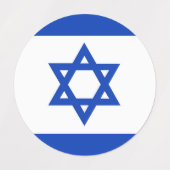 Israel-Flagge Etiketten (Design 1)