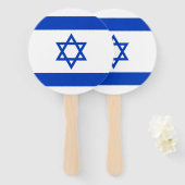 Israel-Flagge Fächer (Vorne und Hinten)