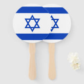 Israel-Flagge Fächer (Vorne und Hinten)