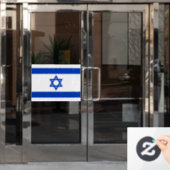 Israel-Flagge Fensteraufkleber (Büro Tür)