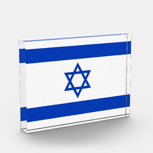 Israel-Flagge Fotoblock (Links)