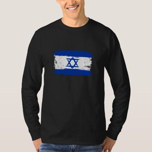 Israel-Flagge für stolze deutsch-israelische T-Shirt (Vorderseite)