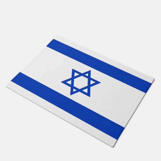 Israel-Flagge Fußmatte (Schrägansicht)