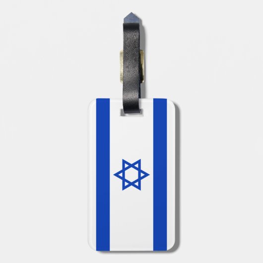 Israel-Flagge Gepäckanhänger (Rückseite vertikal)