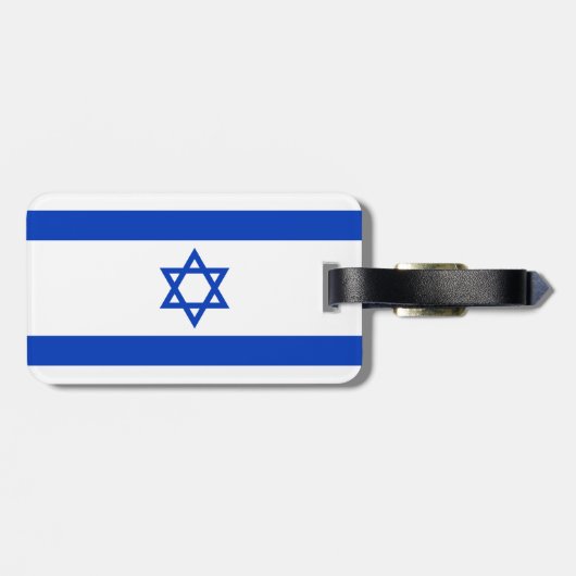 Israel-Flagge Gepäckanhänger (Rückseite horizontal)