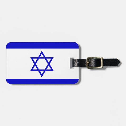 Israel-Flagge Gepäckanhänger (Vorderseite horizontal)